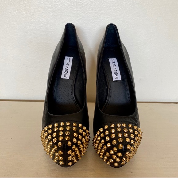 Steve Madden Shoes - Steve Madden Gold Studded Heels